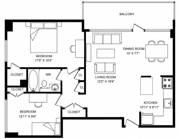 Floor plan layout diagram for 2F Renovation 2